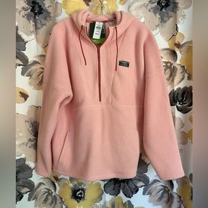 LL BEAN Sherpa quarter zip XL